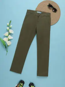 V-Mart Boys Mid-Rise Twill Cotton Trousers