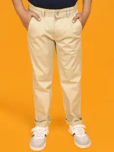 V-Mart Boys Mid Rise Twill Cotton Chinos