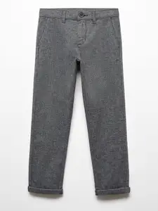 Mango Kids Boys Self-Design Trousers