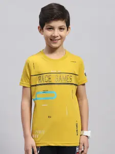 Monte Carlo Boys Typography Printed Cotton T-shirt