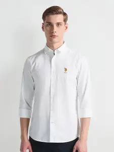 U.S. Polo Assn. Denim Co. Slim Fit Spread Collar Casual Shirt