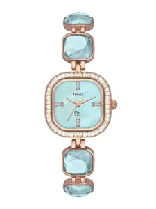 Timex Women Embellished Dial & Straps Analogue Watch TWEL17100