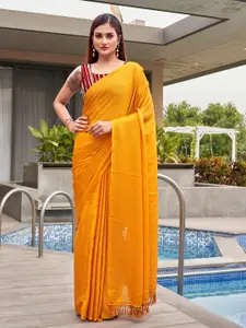 Tikhi Imli Woven Design Satin Jacquard Ready to Wear Saree