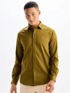 Red Flame Men Opaque Formal Shirt