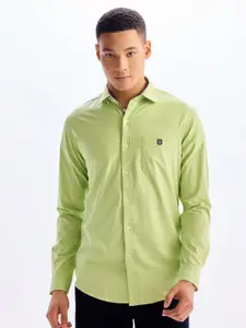 Red Flame Men Opaque Formal Shirt