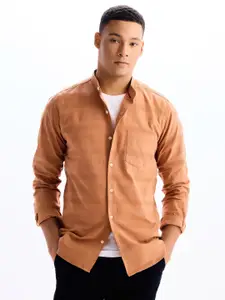 Red Flame Men Opaque Formal Shirt