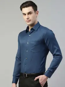 Hancock Men Standard Slim Fit Opaque Formal Shirt