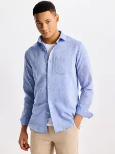 Red Flame Men Opaque Formal Shirt