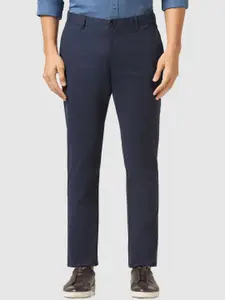 Blackberrys Men Urban Slim Slim Fit Low-Rise Cotton Trousers