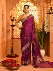 Rasm by Muskaan Woven Design Zari Pure Silk Banarasi Saree