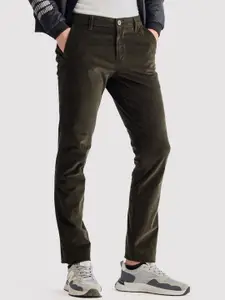 Red Flame Men Slim Fit Mid-Rise Stretchable Casual Trouser