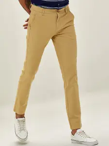 Red Flame Men Slim Fit Chinos Stretchable Cotton Trousers