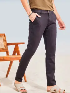 Red Flame Men Slim Fit Mid-Rise Stretchable Chinos Trousers