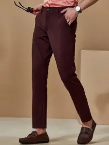 Red Flame Men Slim Fit Formal Trousers
