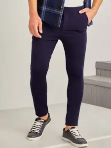 Red Flame Men Stretchable Regular Trousers