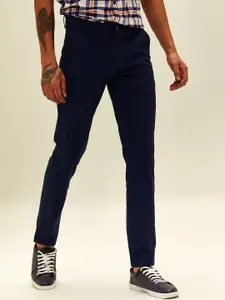 Red Flame Men Slim Fit Mid-Rise Stretchable Cotton Trousers