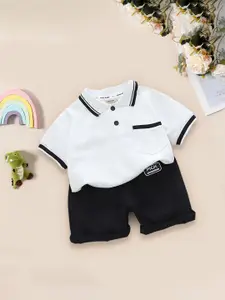 INCLUD Boys Pure Cotton T-shirt With Shorts