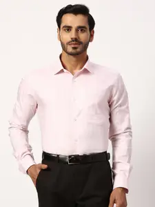 Park Avenue Slim Fit Grid Tattersall Checks Cotton Formal Shirt