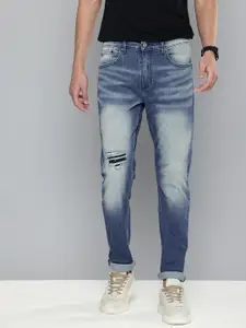 Levis Men 512 Tapered Fit Mildly Distressed Heavy Fade Stretchable Jeans