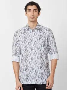 Parx Slim Fit Abstract Printed Cotton Casual Shirt