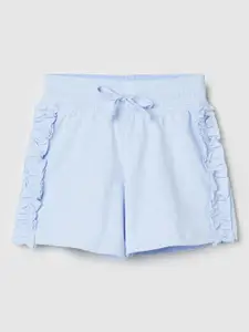 max Girls Ruffled Pure Cotton Shorts
