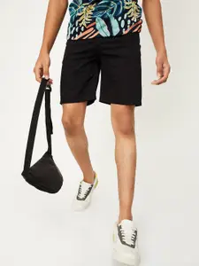 max Boys Mid-Rise Pure Cotton Denim Shorts