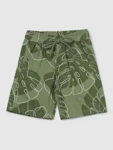 max Boys Tropical Printed Pure Cotton Shorts