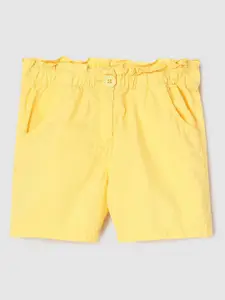 max Girls Mid-Rise Pure Cotton Shorts