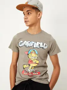 max Boys Humour And Comic Printed Round Neck Cotton Casual T-shirt