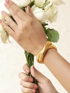 Rubans Voguish Women Brass Gold-Plated Multistrand Bracelet
