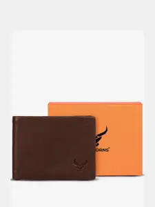 REDHORNS Men Leather Two Fold Wallet