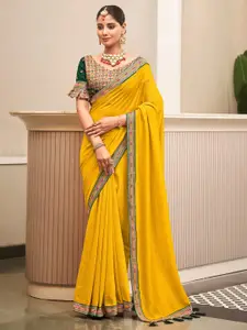 Saree mall Embroidered Silk Blend Sarees