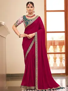 Saree mall Embroidered Silk Blend Sarees