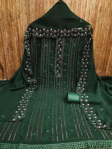 MANVAA Embellished Unstitched Dress Material