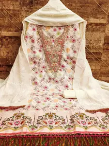 MANVAA Embroidered Unstitched Dress Material