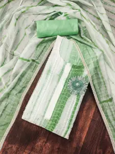 MANVAA Embellished Unstitched Dress Material