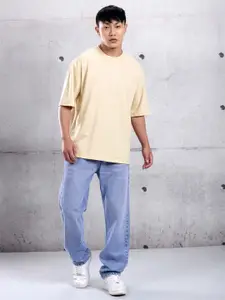 Beyoung Rounder Neck Drop-Shoulder Sleeves Oversized T-shirt