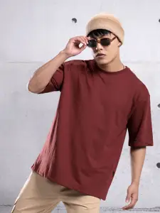 Beyoung Rounder Neck Drop-Shoulder Sleeves Oversized T-shirt