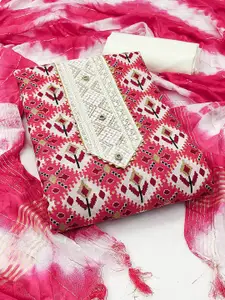 MANVAA Embroidered Unstitched Dress Material