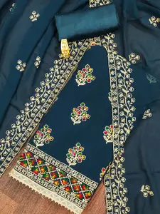 MANVAA Embroidered Unstitched Dress Material