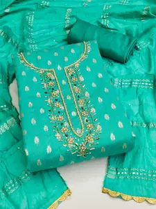 MANVAA Embellished Unstitched Dress Material