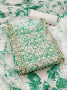 MANVAA Embroidered Unstitched Dress Material