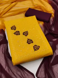 MANVAA Embellished Unstitched Dress Material