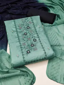 MANVAA Embroidered Unstitched Dress Material