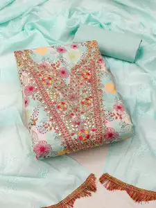 MANVAA Embroidered Unstitched Dress Material