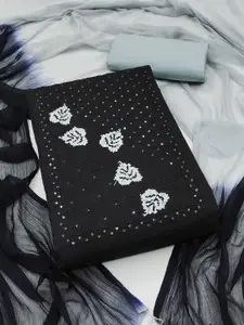 MANVAA Embellished Unstitched Dress Material