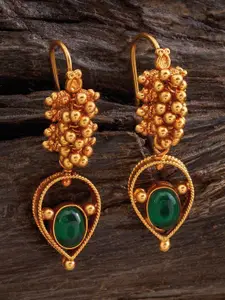 Kushal's Fashion Jewellery Teardrop Shaped Studs Earrings