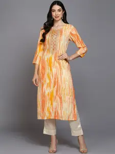 KALINI Abstract Printed Kurta
