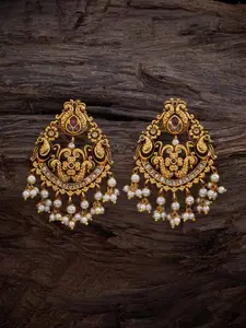 Kushal's Fashion Jewellery Gold Plated Chandbali