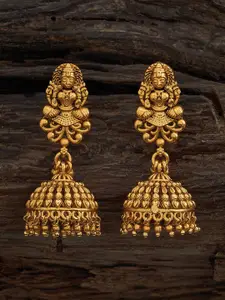 Kushal's Fashion Jewellery Diamond Shaped Jhumkas Earrings